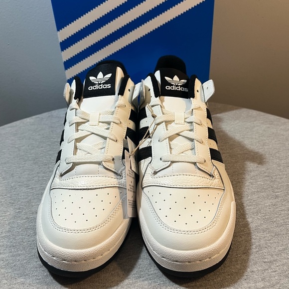 Adidas Originals Forum Low CL White/Black Men's Shoe Size 12 IH7830​ - Picture 3 of 11